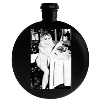 Claudia Schiffer Round Flask