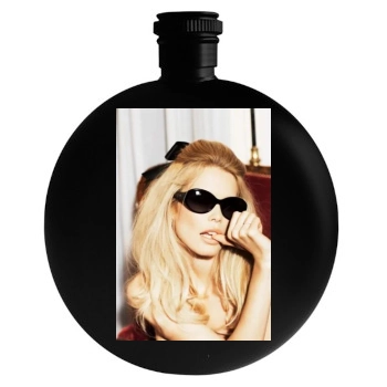 Claudia Schiffer Round Flask