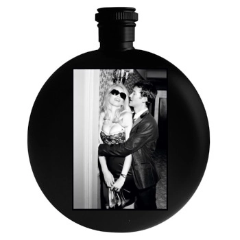 Claudia Schiffer Round Flask