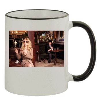 Claudia Schiffer 11oz Colored Rim & Handle Mug