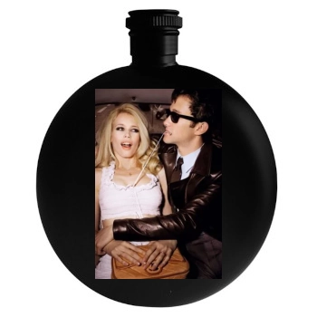 Claudia Schiffer Round Flask