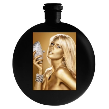 Claudia Schiffer Round Flask