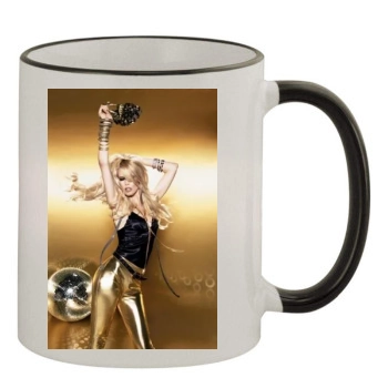 Claudia Schiffer 11oz Colored Rim & Handle Mug
