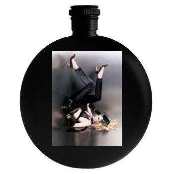 Claudia Schiffer Round Flask