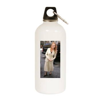 Sarah Ferguson White Water Bottle With Carabiner