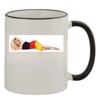 Claudia Schiffer 11oz Colored Rim & Handle Mug