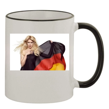 Claudia Schiffer 11oz Colored Rim & Handle Mug