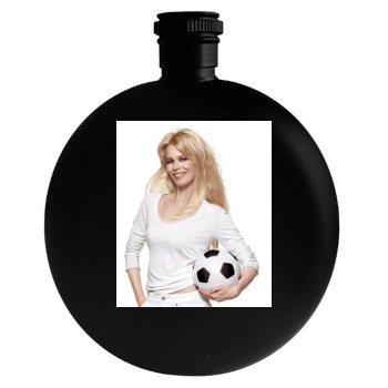 Claudia Schiffer Round Flask