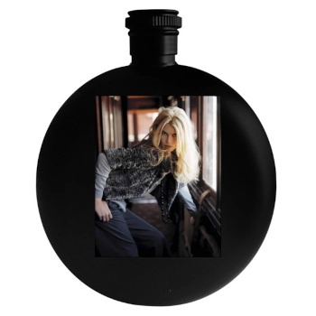 Claudia Schiffer Round Flask