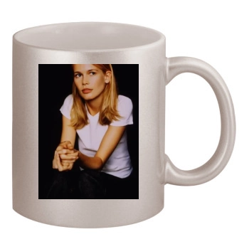 Claudia Schiffer 11oz Metallic Silver Mug