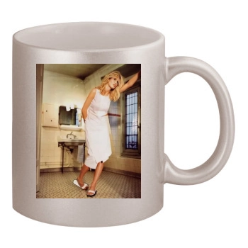 Claudia Schiffer 11oz Metallic Silver Mug