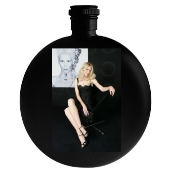 Claudia Schiffer Round Flask