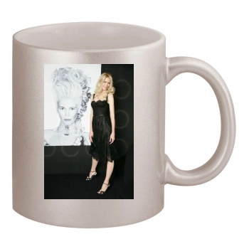 Claudia Schiffer 11oz Metallic Silver Mug