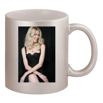 Claudia Schiffer 11oz Metallic Silver Mug