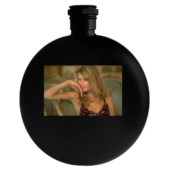 Claudia Schiffer Round Flask