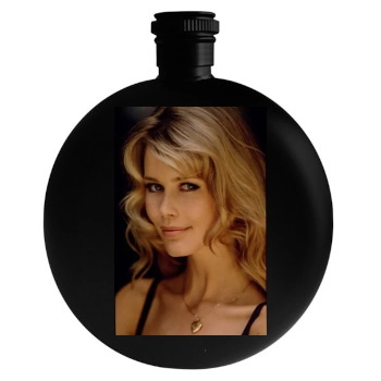 Claudia Schiffer Round Flask