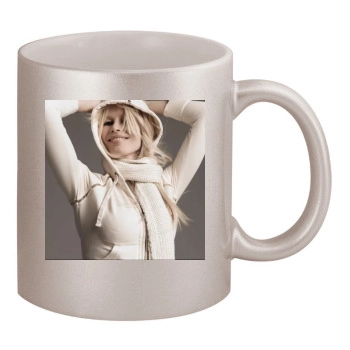 Claudia Schiffer 11oz Metallic Silver Mug