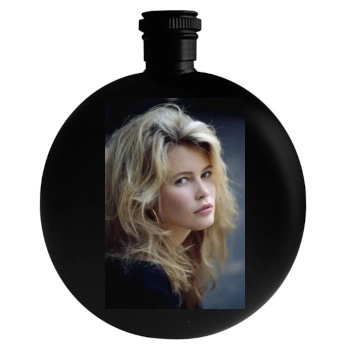 Claudia Schiffer Round Flask