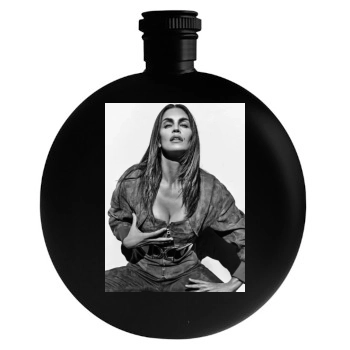 Claudia Schiffer Round Flask