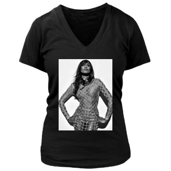 Claudia Schiffer Women's Deep V-Neck TShirt