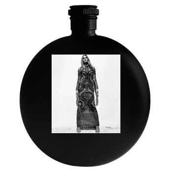 Claudia Schiffer Round Flask