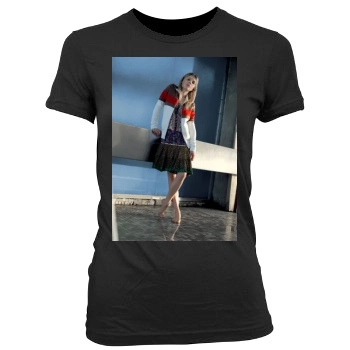 Clemence Poesy Women's Junior Cut Crewneck T-Shirt