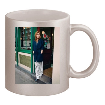 Clemence Poesy 11oz Metallic Silver Mug