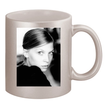 Clemence Poesy 11oz Metallic Silver Mug