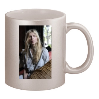 Clemence Poesy 11oz Metallic Silver Mug