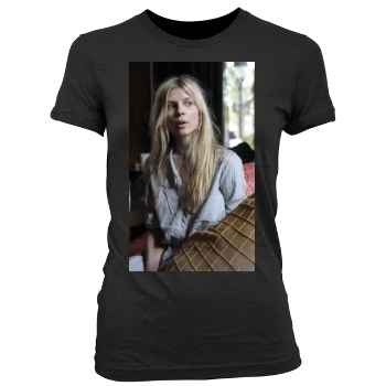 Clemence Poesy Women's Junior Cut Crewneck T-Shirt