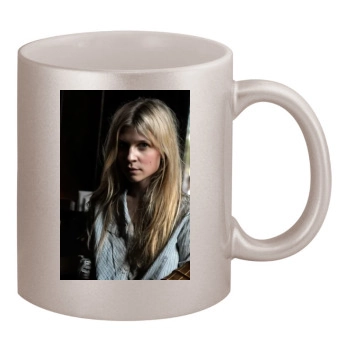 Clemence Poesy 11oz Metallic Silver Mug