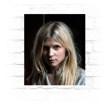 Clemence Poesy Metal Wall Art