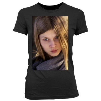 Clemence Poesy Women's Junior Cut Crewneck T-Shirt