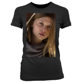 Clemence Poesy Women's Junior Cut Crewneck T-Shirt