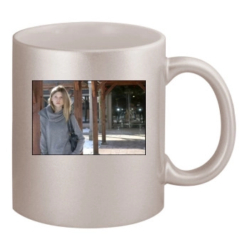 Clemence Poesy 11oz Metallic Silver Mug