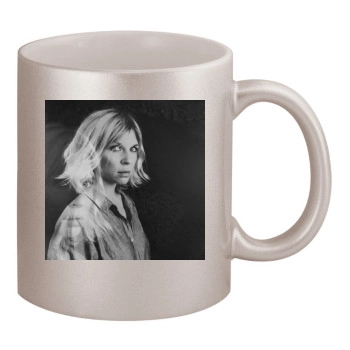 Clemence Poesy 11oz Metallic Silver Mug