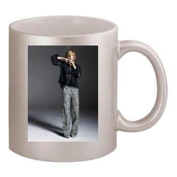 Clemence Poesy 11oz Metallic Silver Mug