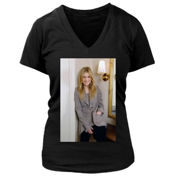 Clemence Poesy Women's Deep V-Neck TShirt