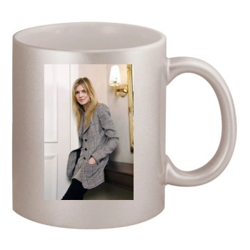 Clemence Poesy 11oz Metallic Silver Mug