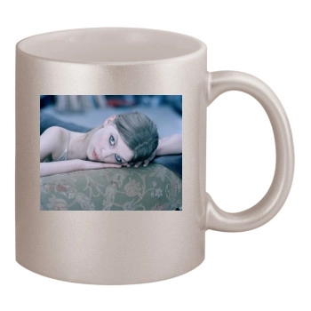 Clemence Poesy 11oz Metallic Silver Mug