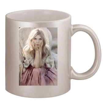 Clemence Poesy 11oz Metallic Silver Mug