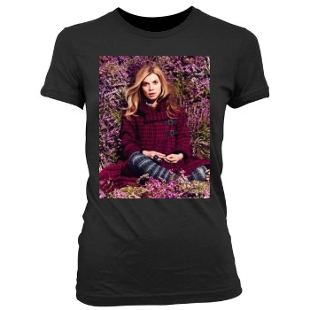 Clemence Poesy Women's Junior Cut Crewneck T-Shirt