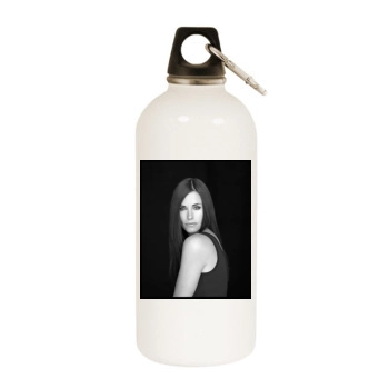 Courteney Cox White Water Bottle With Carabiner