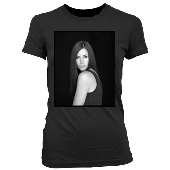 Courteney Cox Women's Junior Cut Crewneck T-Shirt