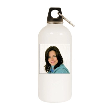 Courteney Cox White Water Bottle With Carabiner