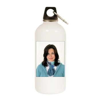 Courteney Cox White Water Bottle With Carabiner