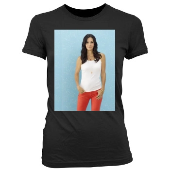 Courteney Cox Women's Junior Cut Crewneck T-Shirt