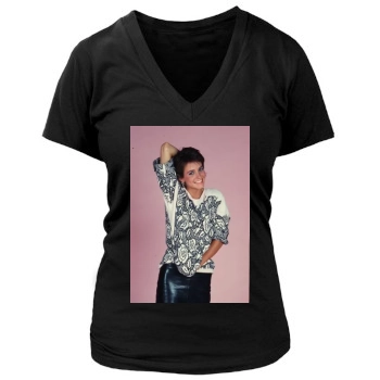 Courteney Cox Women's Deep V-Neck TShirt