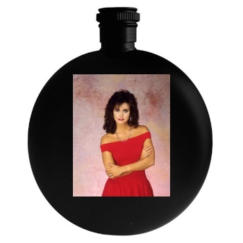 Courteney Cox Round Flask