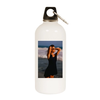 Courteney Cox White Water Bottle With Carabiner